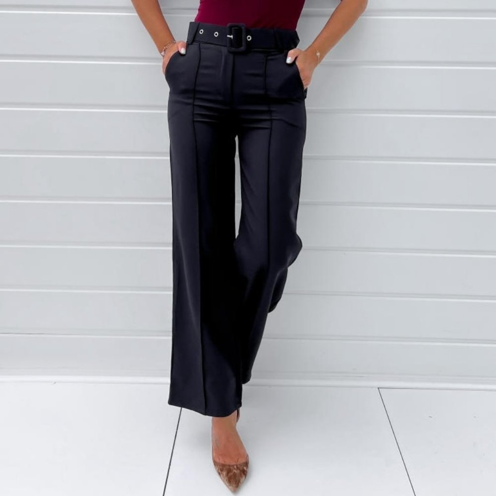 Wide Leg Black Pants
